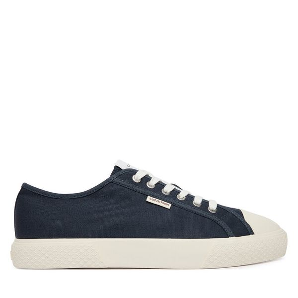 Trampki Calvin Klein. Niebieskie trampki męskie Calvin Klein, bez wzorów, bez zapięcia. Za 199.99 zł.