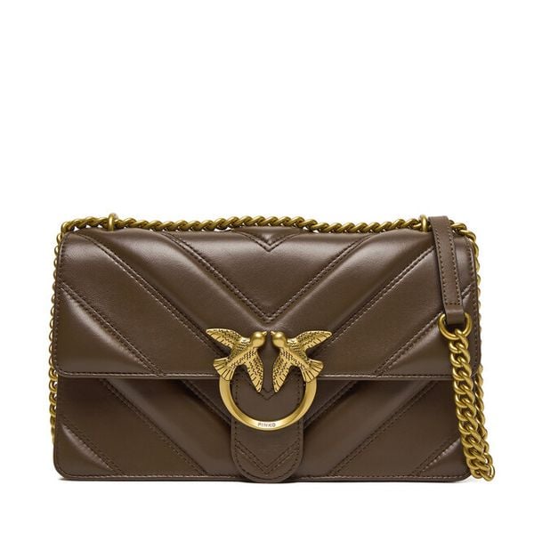 Torebka PINKO. Brązowe listonoszki damskie Pinko, bez wzorów, bez dodatków. Za 1,739.00 zł.