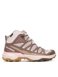 Salomon Trekkingi X Ultra 360 Edge Mid Gore-Tex L47982000 Brązowy. Brązowe obuwie trekkingowe damskie Salomon, z gore-texu, bez zapięcia. Za 619.99 zł.