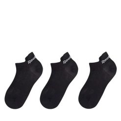 Skarpety krótkie Reebok. Czarne skarpetki damskie Reebok, bez wzorów. Za 59.99 zł.