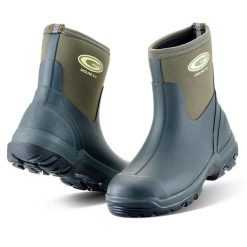 Kalosze Grubs Boots Midline Mid Height. Zielone kalosze damskie GRUBS, bez wzorów, z bawełny, bez zapięcia. Za 403.00 zł.