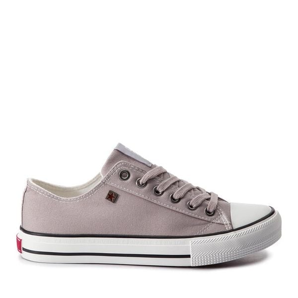 Trampki Big Star Shoes. Szare trampki i tenisówki damskie BIG STAR SHOES, bez wzorów, bez zapięcia. Za 89.99 zł.