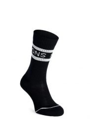 Skarpety turystyczne Mons Royale Signature Crew Sock. Czarne skarpety męskie Mons Royale, bez wzorów, z elastanu. Za 101.19 zł.