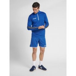 Hummel bluza sportowa na trening hml Authentic Half Zip Sweatshirt r. 2XLHummel. Niebieskie bluzy sportowe męskie Hummel, s, bez wzorów, bez kaptura, na fitness i siłownię. Za 160.00 zł.