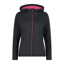 Bluza damska turystyczna CMP 31E1836. Szare bluzy damskie CMP, xs, bez wzorów, z polaru, bez ramiączek, z kapturem. Za 455.65 zł.
