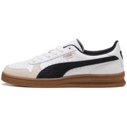 Adidasy Puma Indoor, Dla obu płci. Białe obuwie sportowe damskie Puma, bez wzorów, ze skóry ekologicznej, bez zapięcia. Za 390.00 zł.