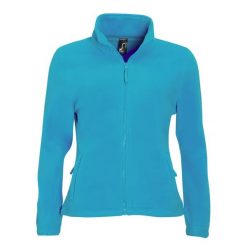 Damska Bluza Polarowa North Fleece Jacket. Niebieskie bluzy damskie SOL'S, na zimę, s, bez wzorów, z polaru, sportowe, bez ramiączek, bez kaptura. Za 109.99 zł.