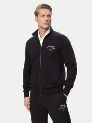 Tommy Hilfiger Bluza Script Stack MW0MW43219 Czarny Regular Fit. Czarne bluzy męskie Tommy Hilfiger, m, bez wzorów, z bawełny, bez ramiączek, bez kaptura. Za 489.99 zł.