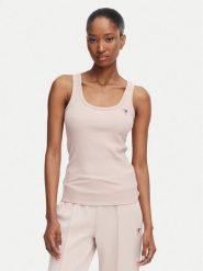 Guess Top V4YP06 K8RT2 Różowy Slim Fit. Czerwone topy damskie Guess, s, z aplikacjami, z wiskozy, bez kołnierzyka, bez ramiączek. Za 154.99 zł.