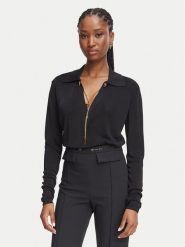 Elisabetta Franchi Body BK-03S-66E2-V440 Czarny Regular Fit. Czarne body Elisabetta Franchi, bez wzorów, z wiskozy. Za 1,879.00 zł.