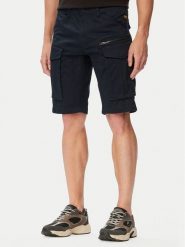 G-Star Raw Szorty materiałowe Rovic D26214-5126 Granatowy Regular Fit. Niebieskie szorty męskie G-Star Raw, bez wzorów, z bawełny, retro. Za 389.99 zł.