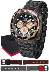 Zegarek męski Vostok Europe VK67-650E721B czarny. Czarne zegarki męskie Vostok Europe, bez wzorów. Za 5,582.60 zł.