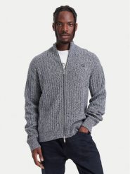 Calvin Klein Jeans Kardigan LV04RH319G Szary ciemny Regular Fit. Szare swetry męskie Calvin Klein Jeans, l, bez wzorów, z bawełny, bez kołnierzyka, bez ramiączek. Za 529.99 zł.