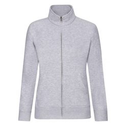 Kurtka Dresowa Premium Dla Pań I Panów. Szare kurtki sportowe damskie fruit of the loom, xs, bez wzorów, z dresówki, bez ramiączek, bez kaptura, trekkingowe. Za 124.99 zł.