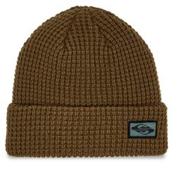 Czapka Quiksilver. Brązowe czapki męskie Quiksilver, na zimę, bez wzorów. Za 249.99 zł.