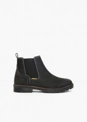 Sztyblety marki Camel Active. Czarne buty zimowe męskie bonprix, bez wzorów, bez obcasa, bez zapięcia. Za 429.99 zł.