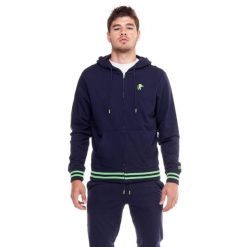 Welcome Back Męski dres z kapturem i zamkiem. Niebieskie komplety dresowe męskie LEONE 1947 APPAREL, l, bez wzorów, z dresówki. W wyprzedaży za 249.40 zł.