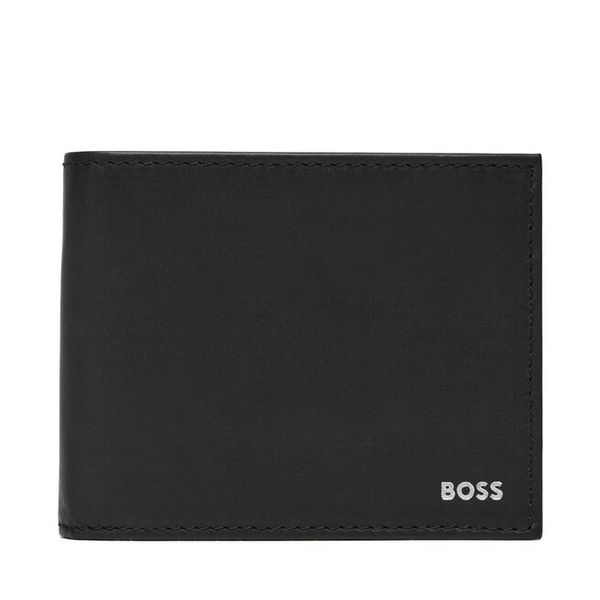 Portfel BOSS. Czarne portfele męskie Boss, bez wzorów. Za 381.99 zł.