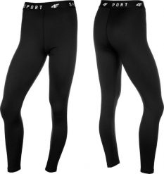 Spodnie damskie funkcyjne 4F czarne H4L22 SPDF351 20S 2XL. Czarne spodnie dresowe damskie 4F, bez wzorów, sportowe. Za 78.58 zł.