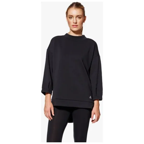 Adidas Bluza W Bl Sw 7Sl , czarny, rozmiar XXS. Czarne bluzy damskie Adidas, s, bez wzorów, z bawełny, bez ramiączek, bez kaptura. W wyprzedaży za 129.99 zł.