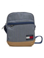 Tommy Jeans Saszetka Tjm Ess Daily Stripe Reporter AM0AM13327 Niebieski. Niebieskie saszetki i nerki męskie Tommy Jeans, bez wzorów, z jeansu. Za 159.99 zł.