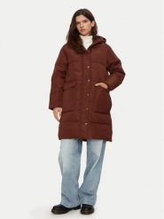 Lee Płaszcz zimowy 112355178 Brązowy Relaxed Fit. Brązowe płaszcze damskie Lee, na zimę, l, bez wzorów, z syntetyku, bez kołnierzyka, bez kaptura. Za 519.00 zł.