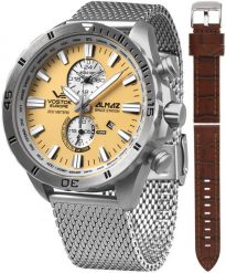 Zegarek Vostok Europe Zegarek męski Vostok Europe YM8J-320A655B srebrny. Szare zegarki męskie Vostok Europe, bez wzorów, srebrne. Za 2,140.00 zł.
