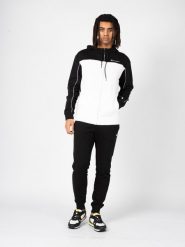 Champion Bluza "Zip-Hoodie" | 217851 | Mężczyzna | Czarny, Biały. Białe bluzy męskie Champion, m, z aplikacjami, z bawełny, bez kaptura. W wyprzedaży za 199.00 zł.