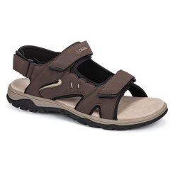 Męskie sandały LOAP Anko brązowe 45. Brązowe sandały męskie LUNA SANDALS, bez wzorów, bez zapięcia. Za 198.99 zł.