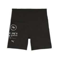 Damskie krótkie legginsy PUMA × HYROX Essentials PUMA. Czarne legginsy damskie Puma, bez wzorów, z dzianiny. Za 139.99 zł.