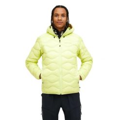 Kurtka Peak Performance puchowa męska Helium Down Hood Jacket żółta - XL. Żółte kurtki męskie Peak Performance, m, bez wzorów, z puchu, bez kaptura. W wyprzedaży za 1,059.00 zł.