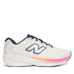 Buty do biegania New Balance. Białe obuwie sportowe damskie New Balance, bez wzorów, bez zapięcia, do biegania. Za 399.99 zł.