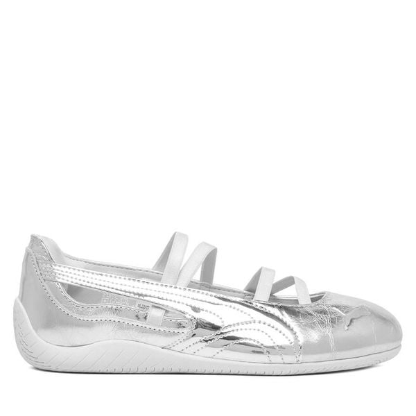 Baleriny Puma. Szare balerinki damskie Puma, bez wzorów, bez obcasa, bez zapięcia. Za 399.99 zł.