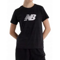 KOSZULKA damska NEW BALANCE T-SHIRT WT43582BK bawełniana czarna sportowa L. Czarne koszulki sportowe damskie New Balance, l, bez wzorów, z bawełny, bez ramiączek. Za 137.00 zł.