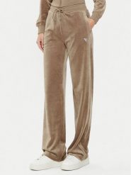 Guess Spodnie dresowe V3BB26 KBXI2 Brązowy Regular Fit. Brązowe spodnie dresowe damskie Guess, z aplikacjami, z dresówki. Za 219.99 zł.