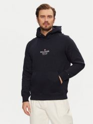 Tommy Hilfiger Bluza MW0MW39050 Granatowy Regular Fit. Niebieskie bluzy męskie Tommy Hilfiger, l, bez wzorów, z syntetyku, bez ramiączek, bez kaptura. Za 259.99 zł.