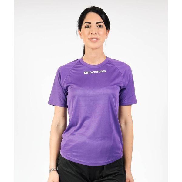 Koszulka Sportowa Microforata Givova 2XL - Oddychająca i Lekka. Fioletowe bluzki damskie Givova, xl, bez wzorów, z poliesteru, bez ramiączek, rowerowe. Za 53.59 zł.