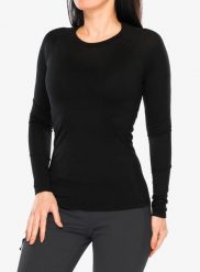 Bluza merino damska Inov-8 Merino Long Sleeve T-Shirt. Czarne bluzy damskie Inov-8, s, bez wzorów, z materiału, bez ramiączek, bez kaptura. Za 223.29 zł.