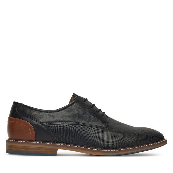Półbuty Lanetti. Czarne buty wizytowe męskie Lanetti, bez wzorów, bez obcasa, bez zapięcia. Za 139.99 zł.