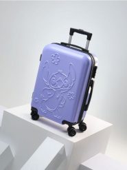 Walizka Stitch - błękitny. Niebieskie walizki damskie Sinsay, bez wzorów. Za 149.99 zł.