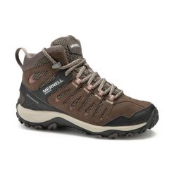Buty turystyczne damskie Crosslander Mid wodoodporne. Obuwie trekkingowe damskie Merrell, z kauczuku, bez zapięcia. Za 429.99 zł.