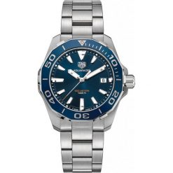 ZEGAREK TAG HEUER AQUARACER WAY111C.BA0928. Niebieskie zegarki męskie TAG HEUER, bez wzorów, z koronki, szklane. Za 6,590.00 zł.