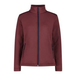 Damska rozciągliwa polarowa bluza z zamkiem CMP. Brązowe bluzy damskie CMP, na zimę, bez wzorów, z polaru, sportowe, bez ramiączek, bez kaptura. Za 323.50 zł.
