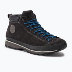 Buty turystyczne męskie Lomer Bio Naturale Mid Mtx Suede. Niebieskie buty zimowe męskie LOMER, bez wzorów, bez obcasa, bez zapięcia. Za 649.99 zł.