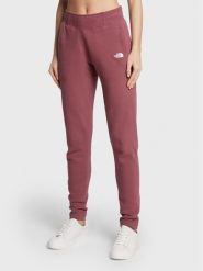The North Face Spodnie dresowe W Nse NF0A55GS Bordowy Slim Fit. Czerwone spodnie dresowe damskie The North Face, bez wzorów, z bawełny. Za 169.99 zł.