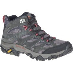 Buty trekkingowe męskie Merrell Moab 3 Mid Gtx. Szare trekkingi męskie Merrell, z materiału, bez zapięcia. Za 764.00 zł.