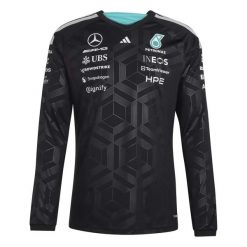 Kurtka z długim rękawem Mercedes AMG Petronas Formula One Team Driver. Czarne kurtki męskie Adidas, s, bez wzorów, eleganckie, bez kaptura. Za 299.00 zł.