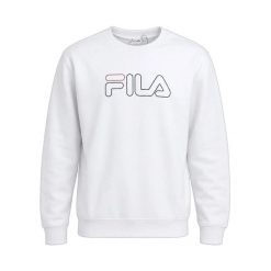 Damska bluza Fila SITGES crew sweat FAW0333-10001. Białe bluzy damskie Fila, l, bez wzorów, z bawełny, klasyczne, bez ramiączek, bez kaptura. Za 137.04 zł.