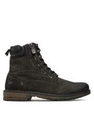 Mustang Trzewiki 4157-609 Szary. Szare botki męskie Mustang, bez wzorów, z materiału, bez obcasa, bez zapięcia. Za 369.99 zł.