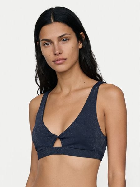 Roxy Góra od bikini Roxy Shine ERJX305683 Granatowy. Niebieskie bikini Roxy, bez wzorów, z syntetyku. Za 96.99 zł.